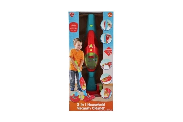 2-in-1 Toy Vacuum Cleaner with Lights and Sounds