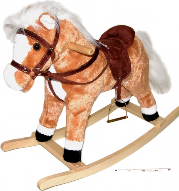 Brown Rocking Horse with Sound Effects