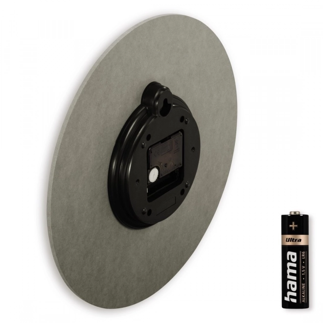 Wall clock MDF 30cm in anthracite