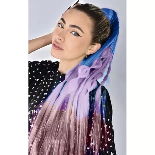 Trecce Syntetiche Ombre con Filamenti Glitterati Soulima