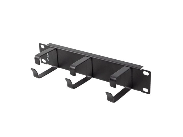 Cable Organizer 10 Inch with Metal Holders Type B Black