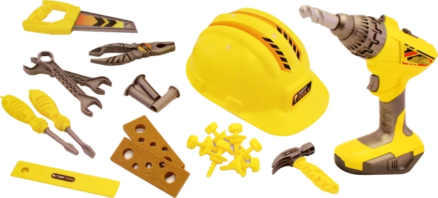 Children's Tool Set with Helmet Tuff Tools