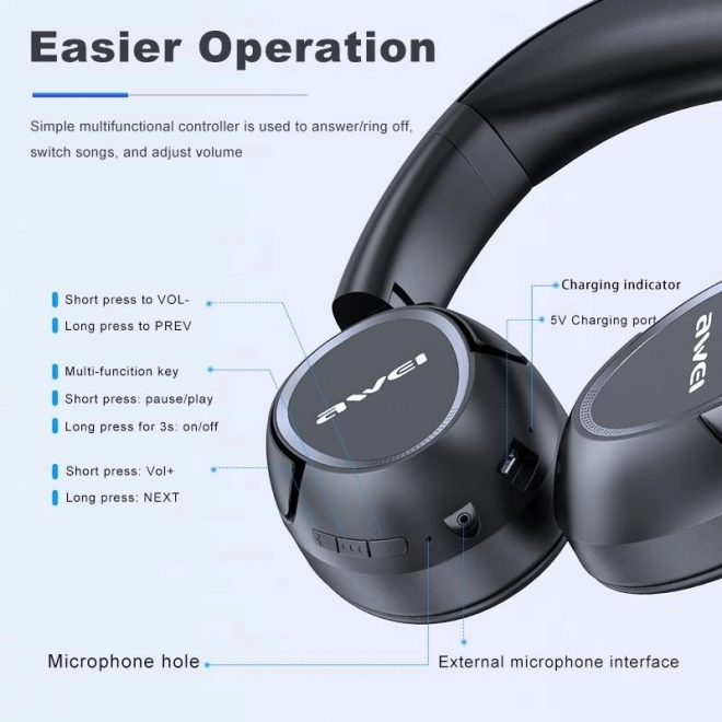 Wireless Over-Ear Bluetooth Headphones