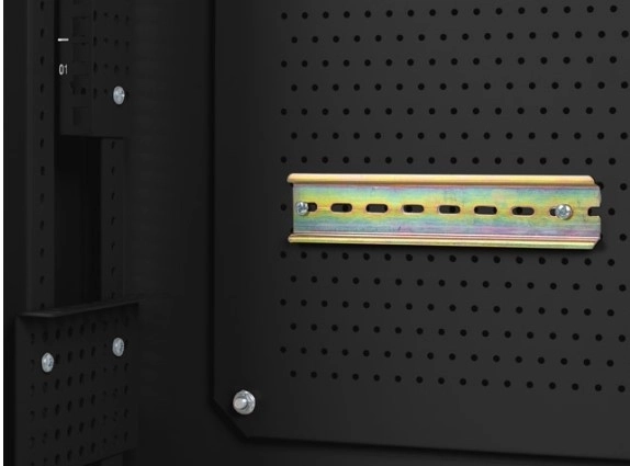 Wall Mounted 19-Inch Rack Cabinet 6U+3U Low Profile Black