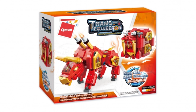 Construction Set of Robotic Bull Qman Flaming Bull