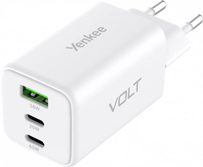 Mains charger with 3 USB and 65W Power Delivery