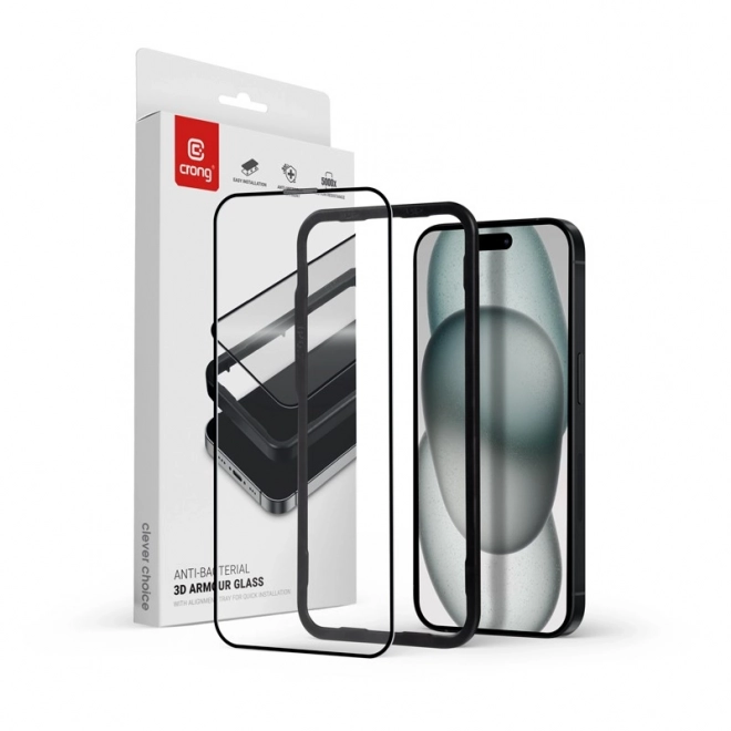 Protective Glass 9H for Full Display iPhone 16 Plus / iPhone 15 Plus