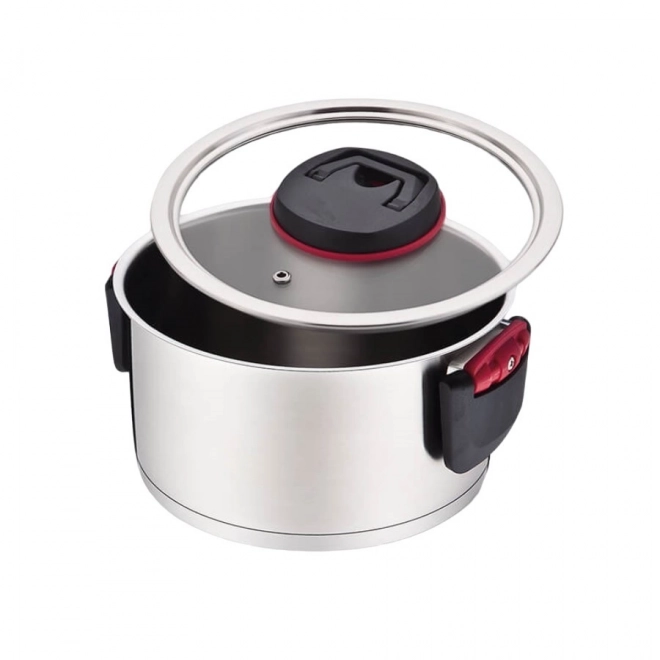 Stainless Steel Pot With Folding Handles