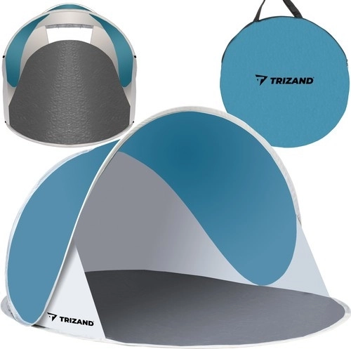 Tenda da spiaggia pop-up 145 × 100 × 70 cm – turchese e bianca