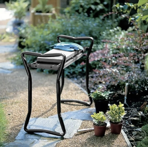 Garden Kneeler and Stool 3-in-1 with Tool Pouch