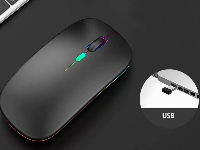 Slim Wireless Bluetooth Optical Mouse for PC and Laptops
