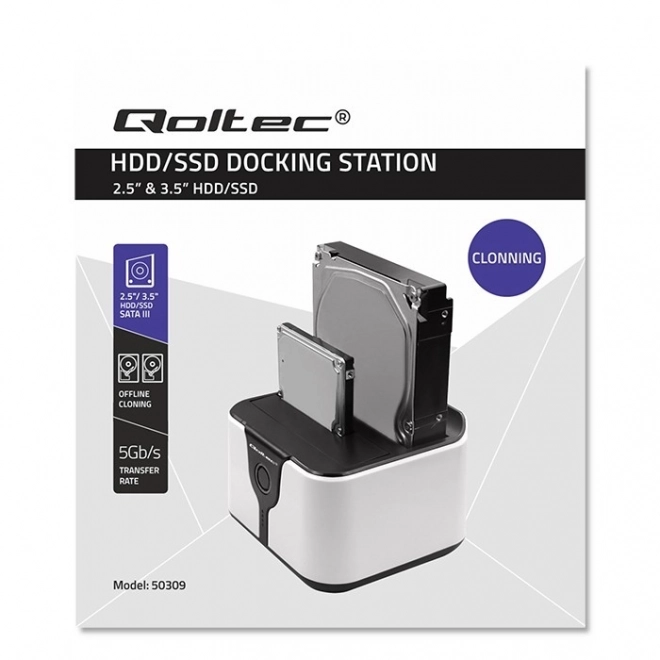 SATA III USB 3.0 Docking Station for HDD/SSD with Offline Cloning