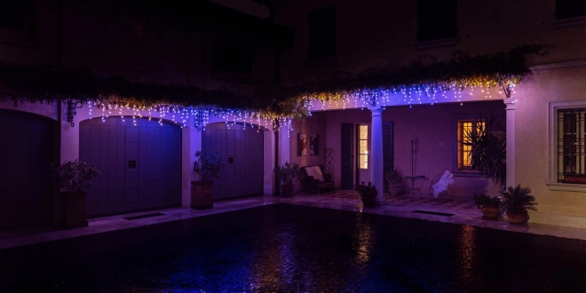 Smart Icicle Lights with 190 RGBW LED