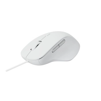 White Wired Mouse