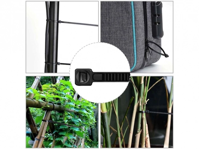 Fascette stringicavo in nylon nere 200mm