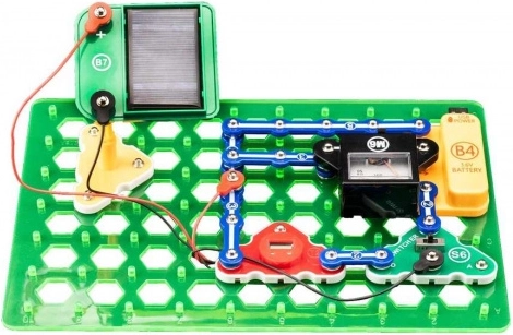 Solar panel, motor, and fan in action