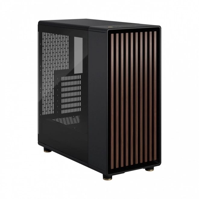 Fractal Design kast North zwart met houten details