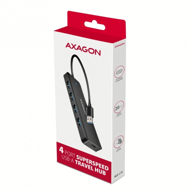 Hub USB da viaggio a 4 porte 5Gbps