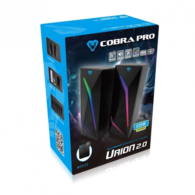 Cobra Pro Urion 2.0 gaming Bluetooth speakers with RGB