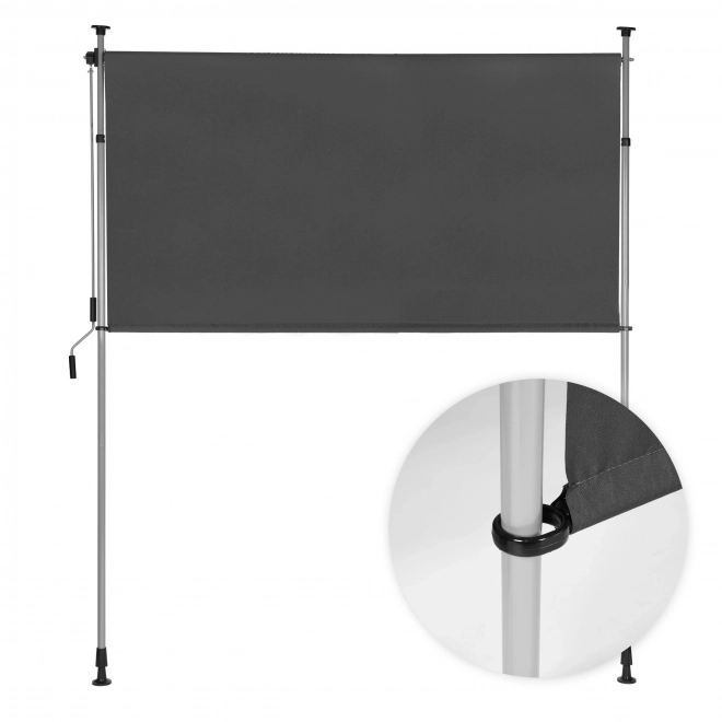 Folding Shaded Awning with Adjustable Height Anthracite MultiGarden