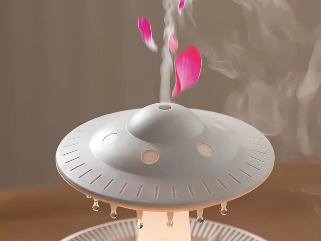 UFO-Shaped Air Humidifier and Aroma Diffuser with LED Lamp