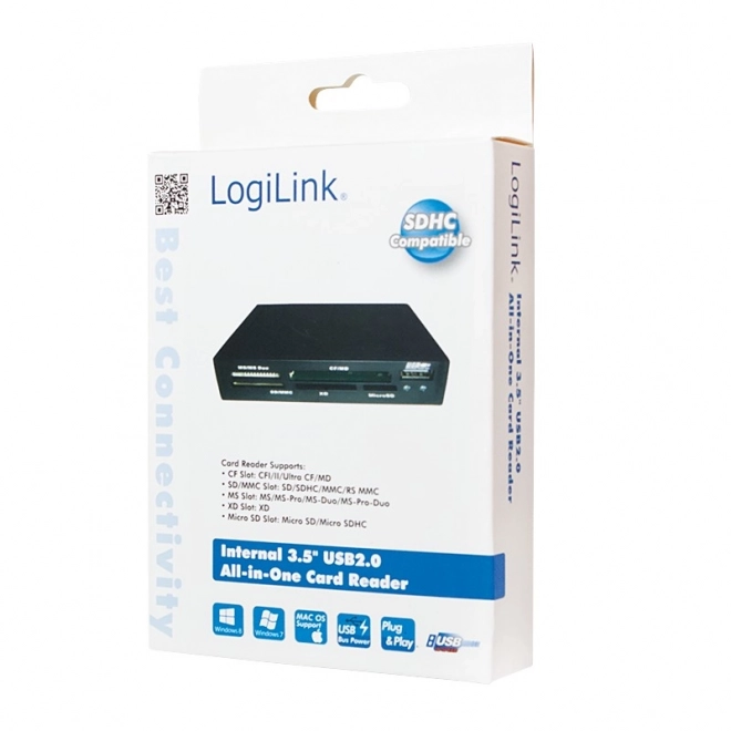 Lettore di schede di memoria interno USB 2.0 3,5"