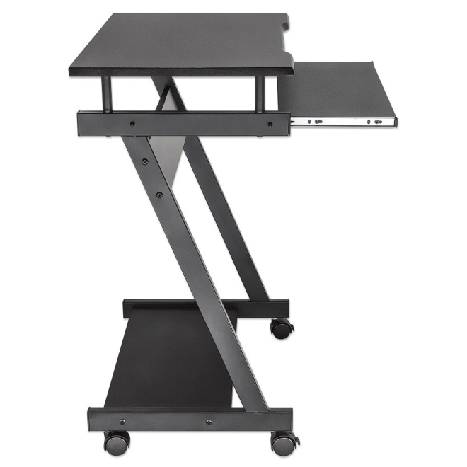 Mobile Computer Desk with Shelf