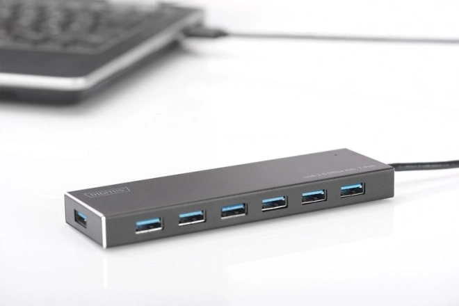 USB 3.0 hub 7-port, aluminum