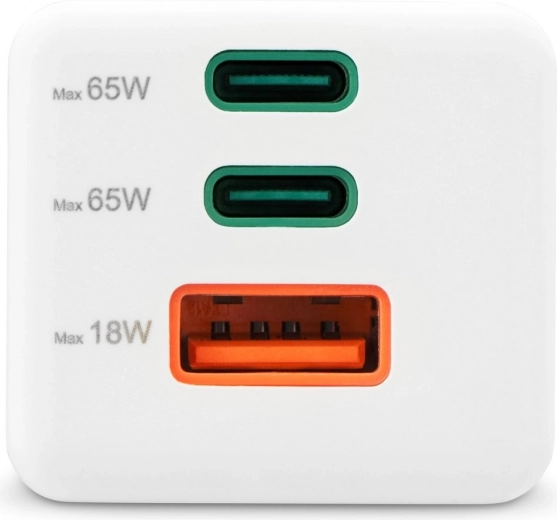 Three ports for simultaneous charging