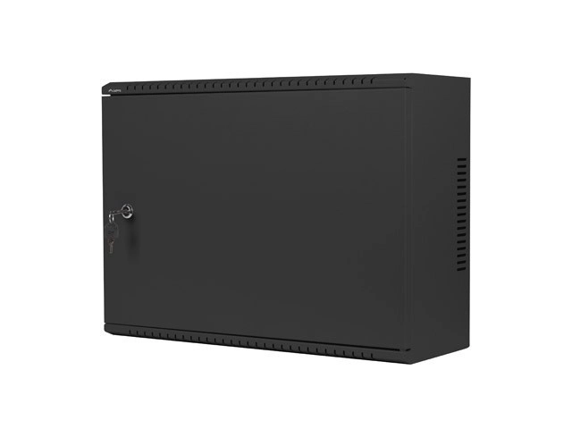 Wall-mounted rack cabinet 19 inch 4U+3U 540x200 low-profile black