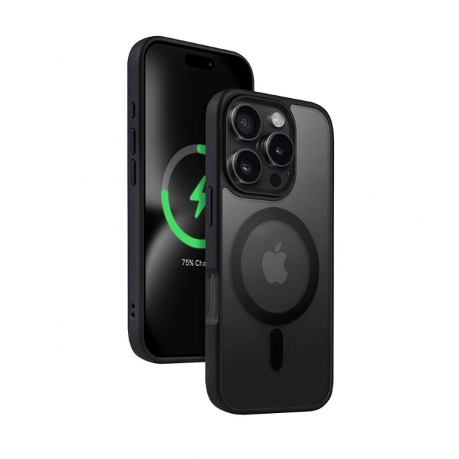 Black Hybrid Frost MagSafe Case for iPhone 16 Pro