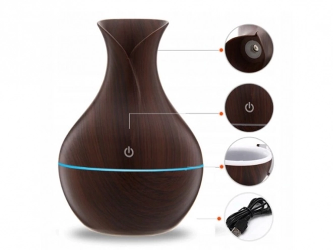 Diffusore di Aromi con Luce RGB e Alimentazione USB