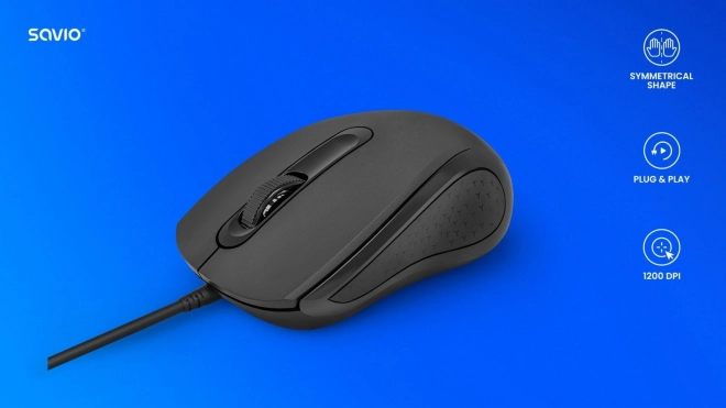 Komfortable kabelgebundene Maus mit Plug & Play