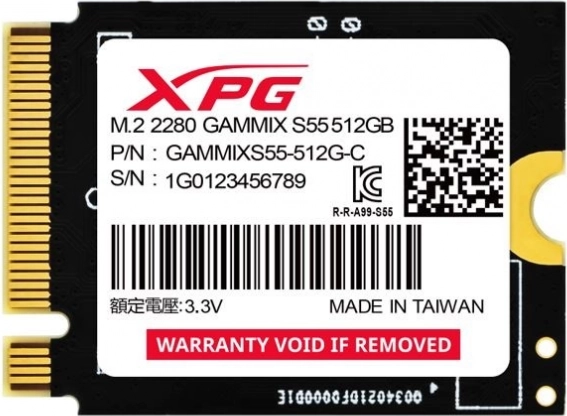 SSD XPG GAMMIX S55 512 GB M.2 2230 PCIe 4.0 x4