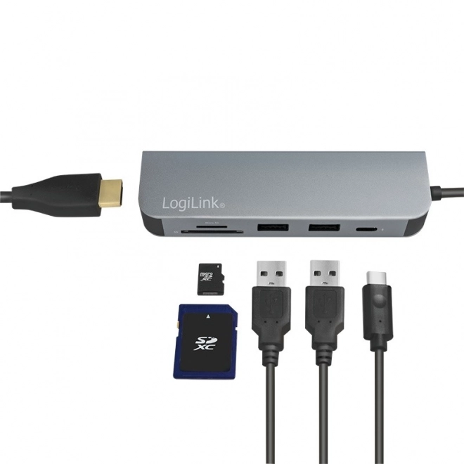 Multifunctional USB-C Hub with Card Reader and HDMI