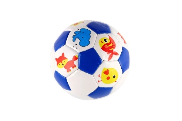 Ballon de football petit junior gonflé cousu 15cm cuir avec filet