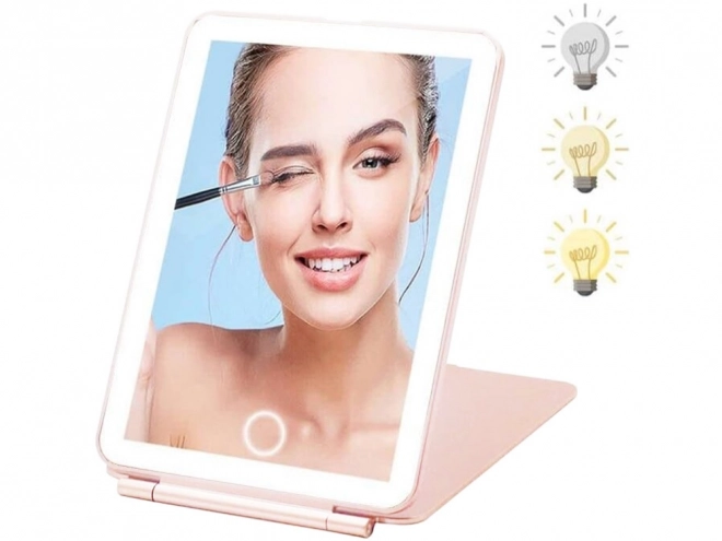 LED Lighted Foldable Makeup Mirror
