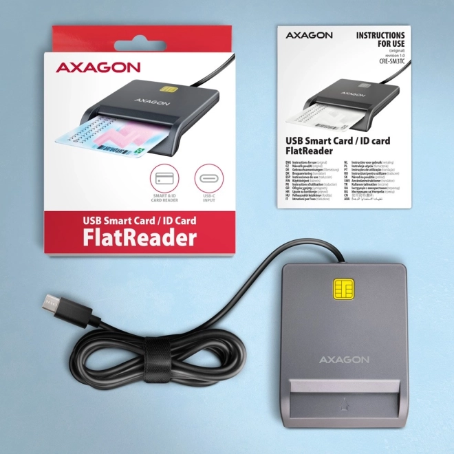 AXAGON USB-C Kartenleser mit Kabel