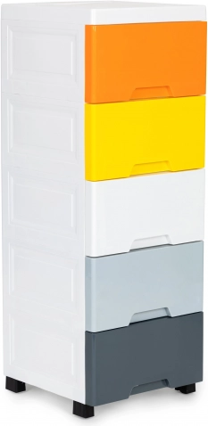 Cassetti colorati con maniglie ergonomiche