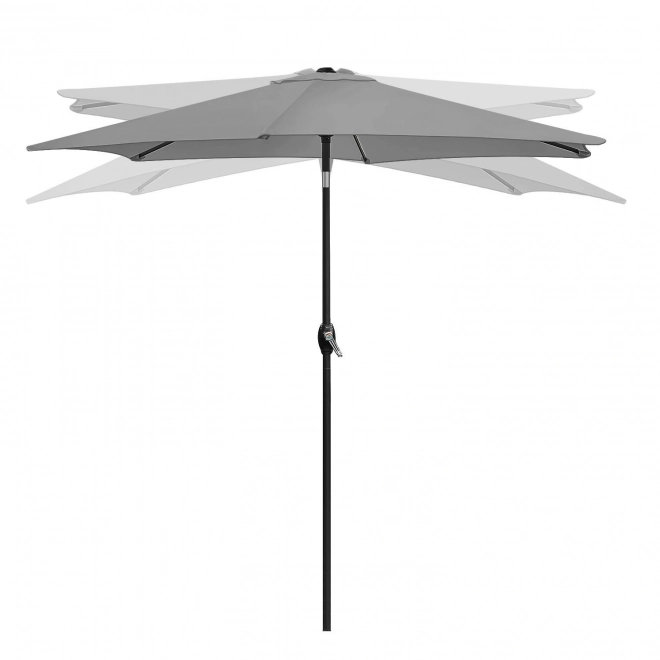 Foldable Garden Balcony Umbrella 210 cm Gray