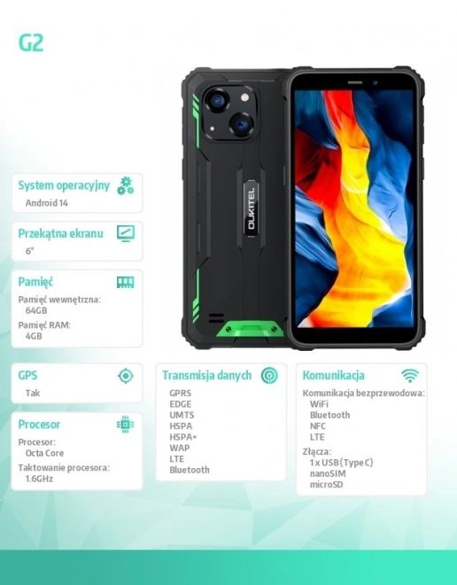 Smartphone G2 4G 64GB Green