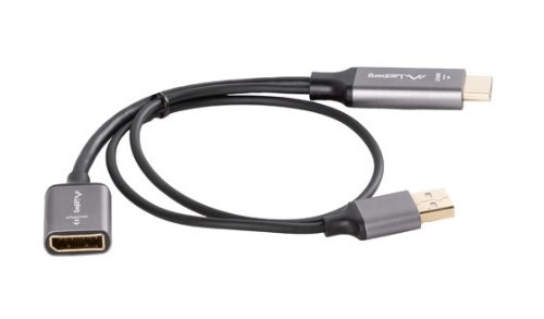 Hdmi to DisplayPort 4k Adapter 20cm Silver