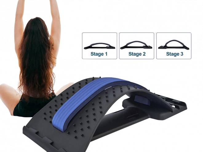 Back Stretching Device with Massage Nodules