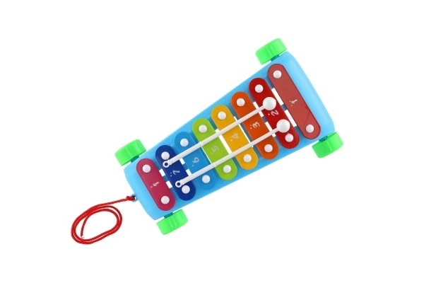 Ksilofon plast/metal 24cm s palicama 2 boje u vrećici 19x31x6cm
