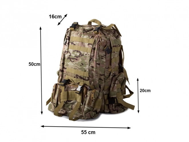Zaino militare tattico survival 48.5l