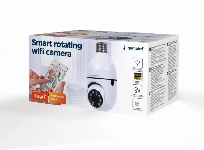 Smart Rotating Wi-Fi Camera 1080p with E27 Socket Compatibility