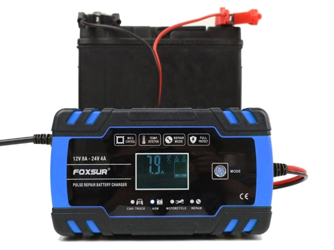 Caricabatterie Automobilistico Automatico con Funzione Riparazione Batterie