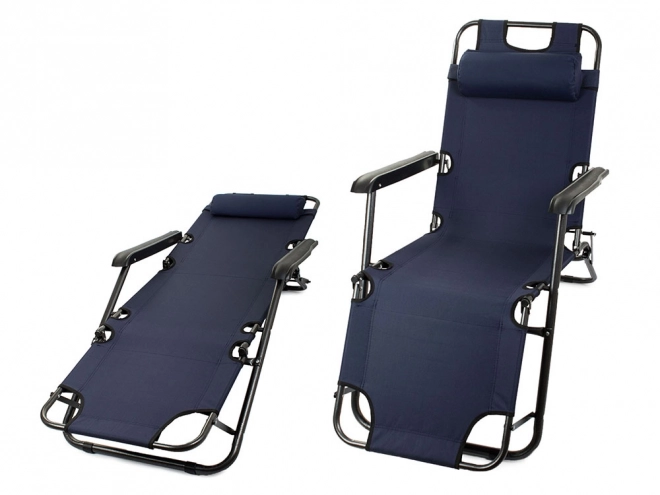 Garden beach folding lounger