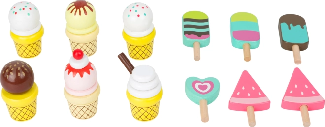 Rich set of ice creams and popsicles