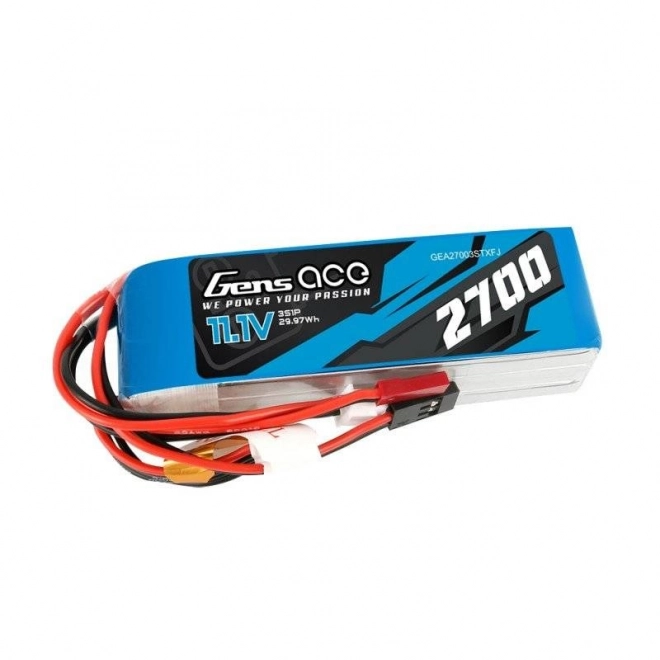 Baterie Gens Ace 2700mAh 11,1V TX 3S1P Futaba/JST-XHR/JST-SYP